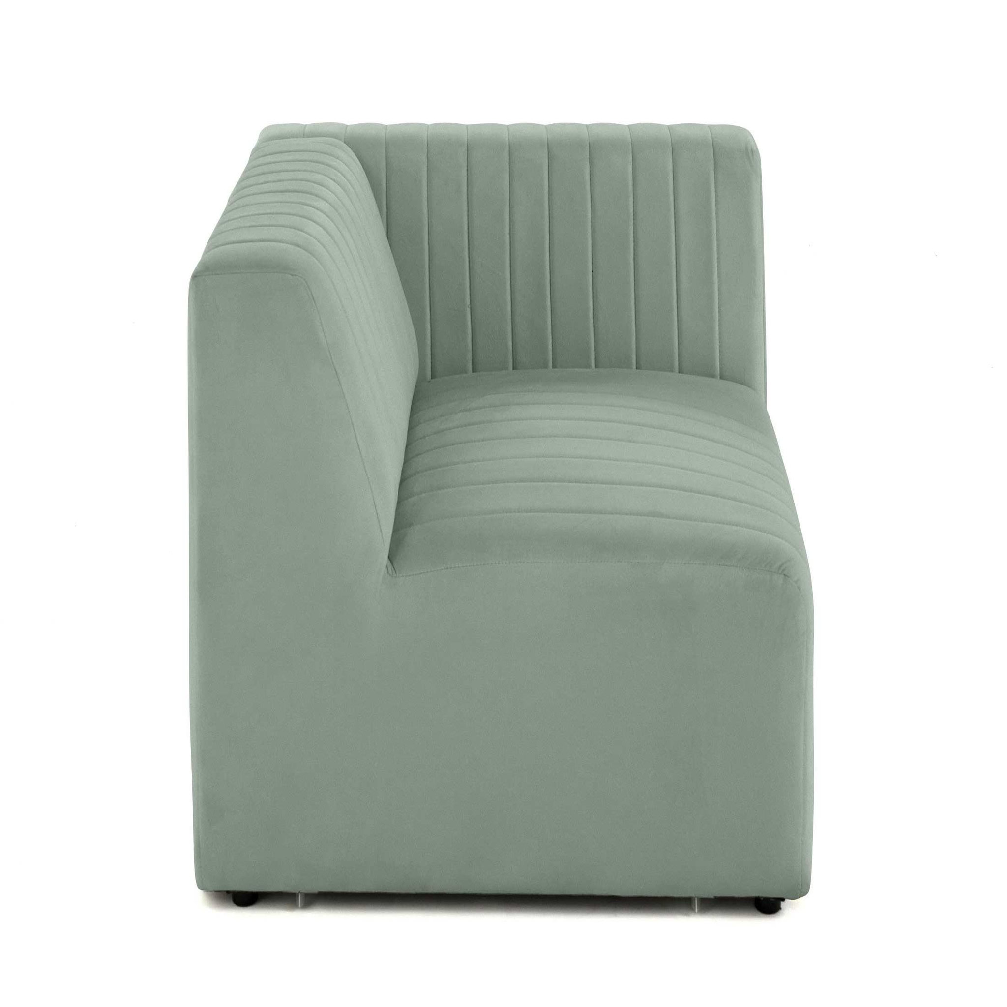 Voir la diapositive 1 : LISA DESIGN Nova - module d'assise droit - en velours