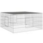 Voir la diapositive 2 : VIDAXL Cage a lapin 110x110x55 cm Fer galvanise