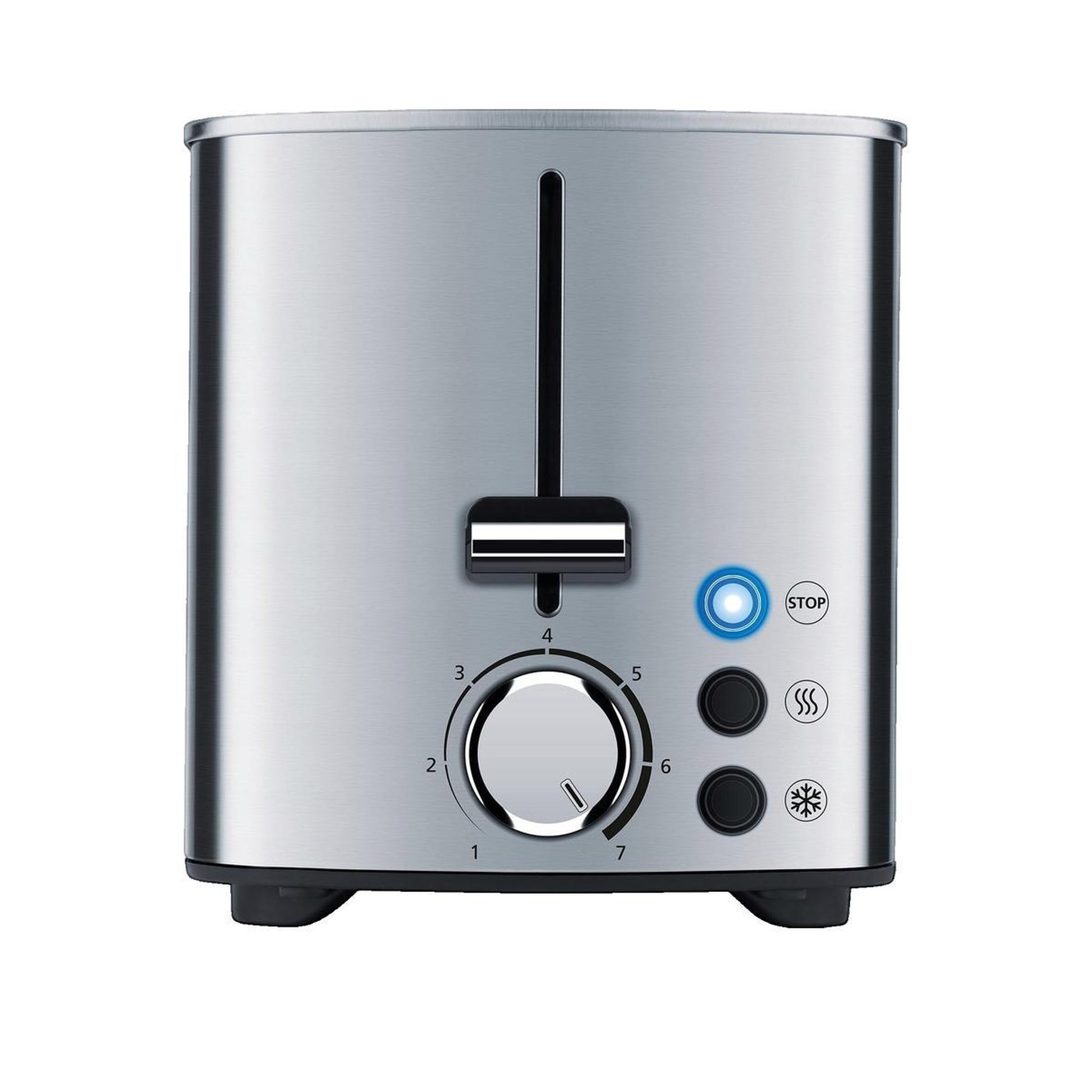 Voir la diapositive 3 : STEBA Grille-pain Steba 2 tranches inox avec 7 niveaux de brunissage