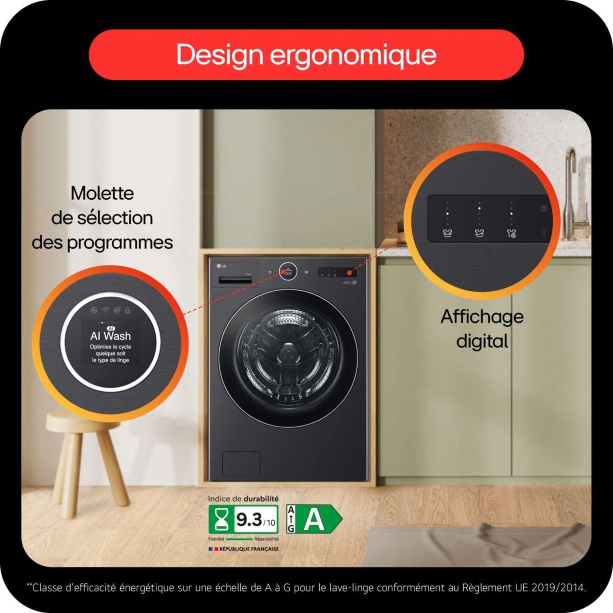 Voir la diapositive 4 : LG Lave linge hublot f20f12bst