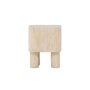 Voir la diapositive 4 : Paris Prix Table d'Appoint Effet Travertin  Klirou  50cm Beige