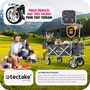 Voir la diapositive 2 : tectake Chariot de jardin et de transport pliable avec toit gris