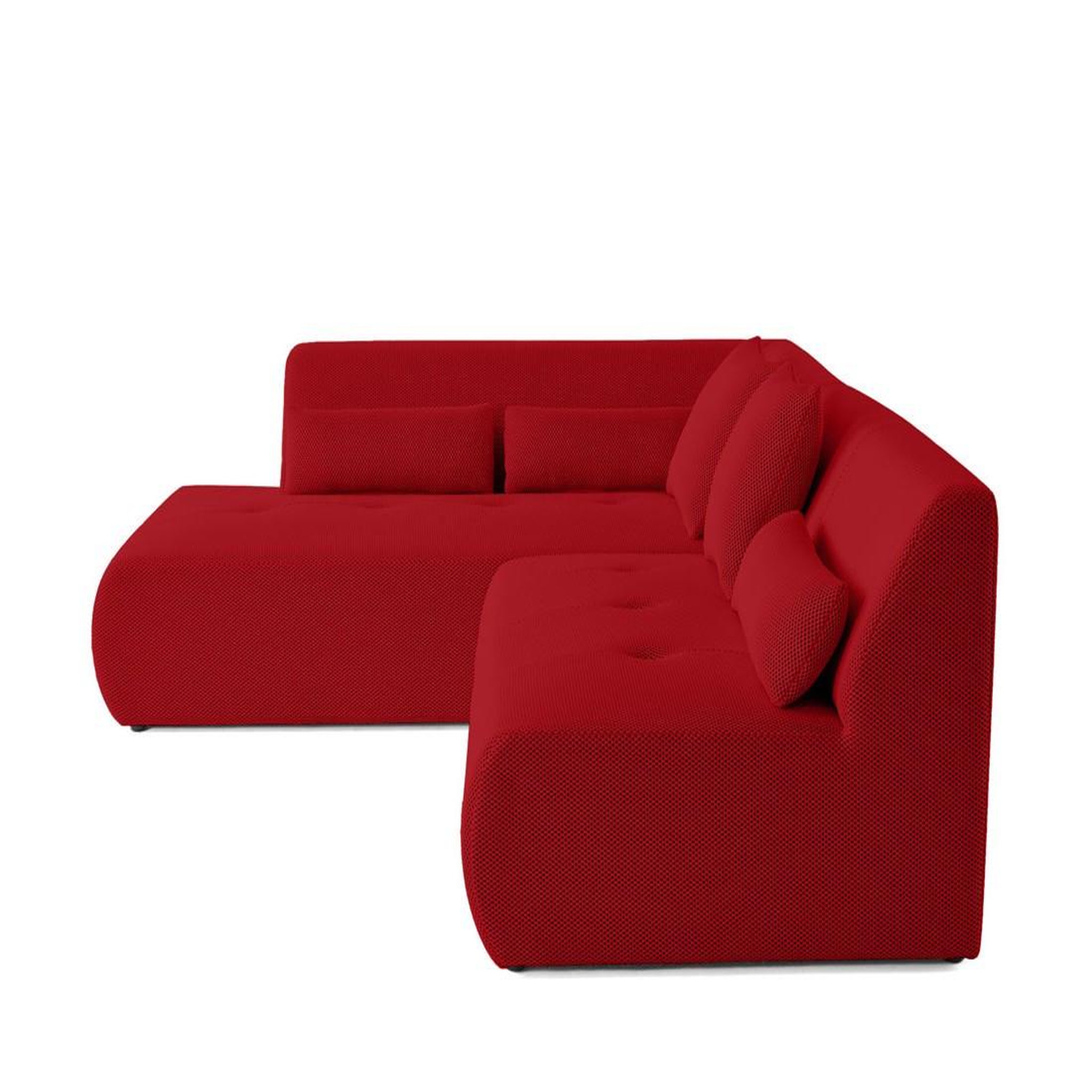 Voir la diapositive 3 : LISA DESIGN Onyx - canapé modulable d'angle gauche - 5 places - en tissu mailles 3d