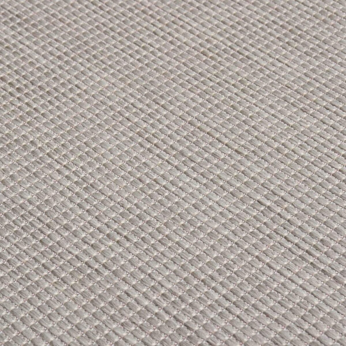 VIDAXL Tapis a tissage plat d'exterieur 80x150 cm Taupe