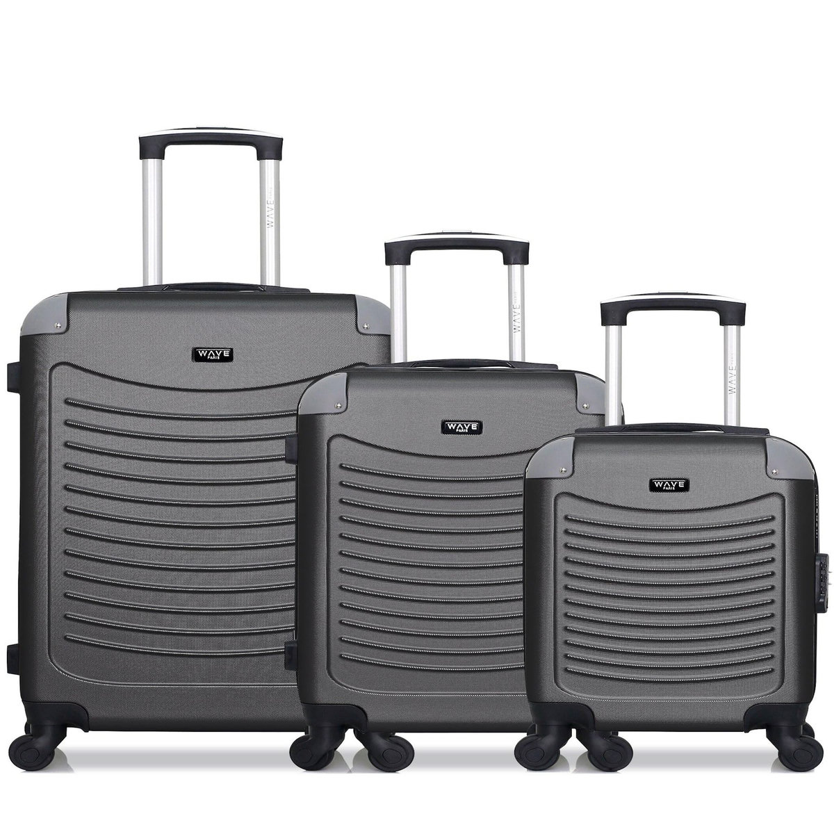 WAVE PARIS WAVE PARIS - Lot de 3 - Valise Weekend, valise cabine et valise cabine XXS CONGO