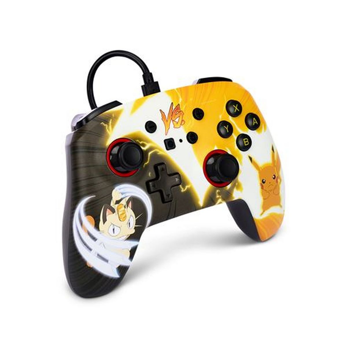 Manette Filaire Pikachu contre Meowth Nintendo Switch