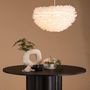 Voir la diapositive 4 : Paris Prix Lampe Suspension en plume  Nicola  60cm Blanc