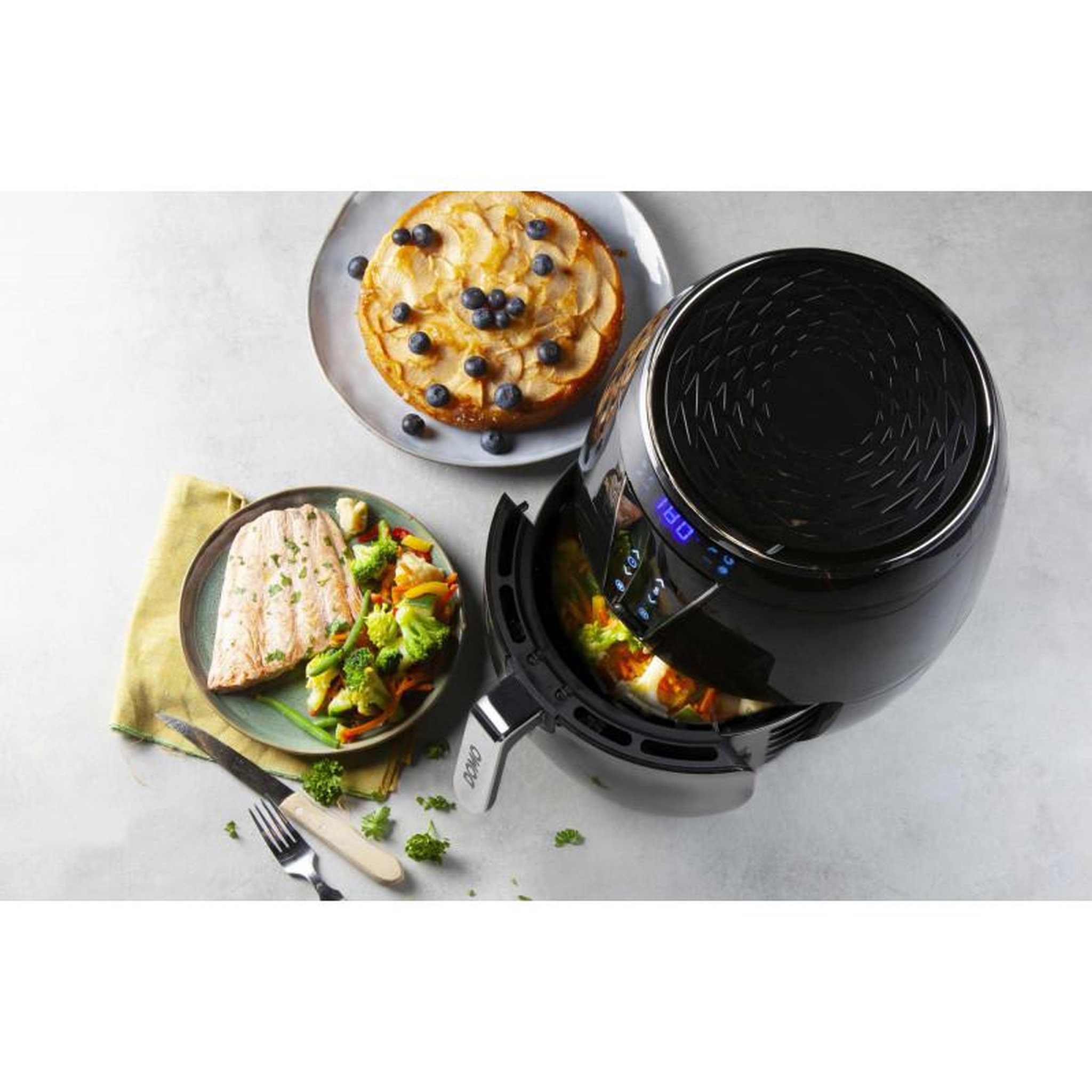 Voir la diapositive 4 : Domo Friteuse sans huile 4l 1500w noir - do532fr
