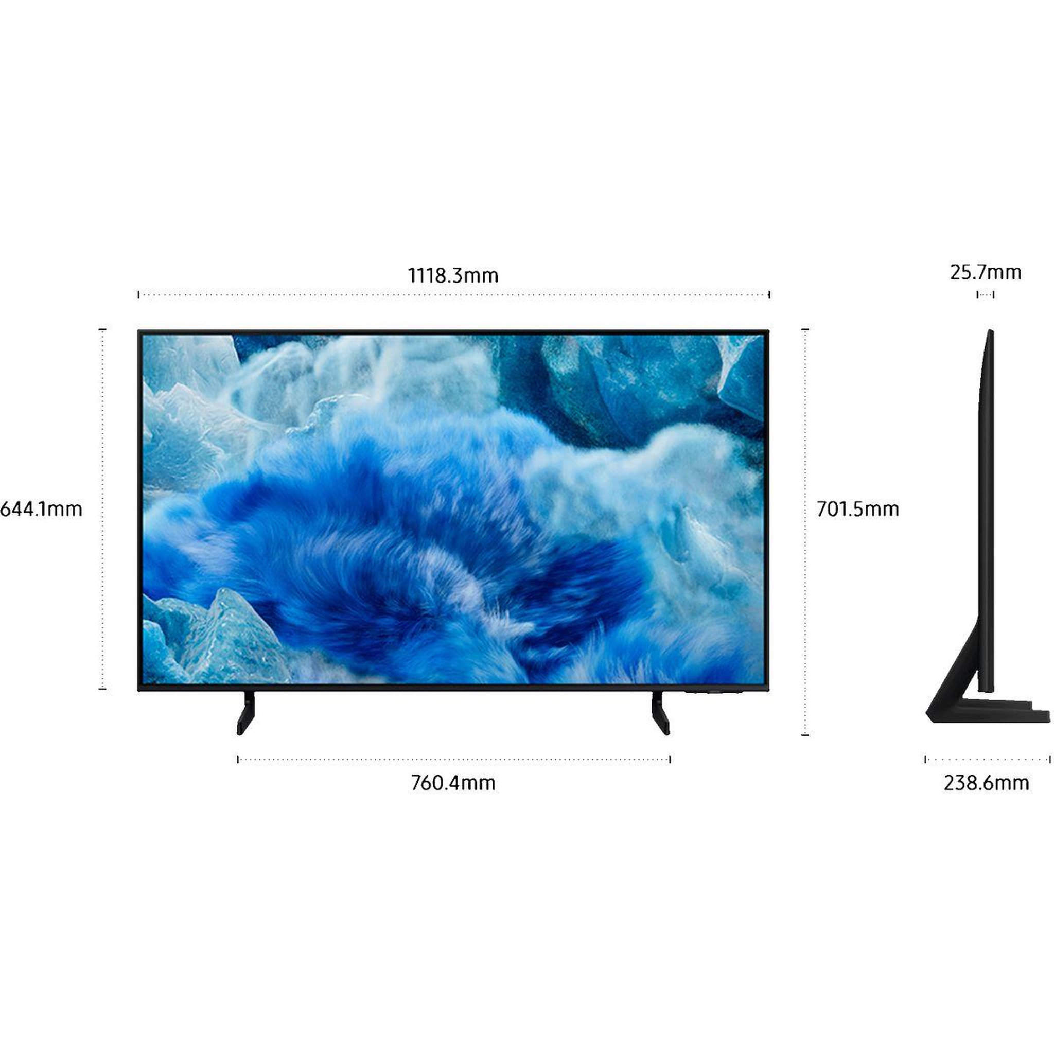 Voir la diapositive 2 : Samsung Tv qled tq50q8fa (2025) 50  (125 cm) 4k - smart tv avec ia