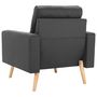 Voir la diapositive 5 : VIDAXL Fauteuil gris fonce tissu