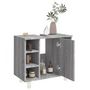Voir la diapositive 4 : VIDAXL Armoire de bain Sonoma gris 60x32x53,5 cm Bois d'ingenierie