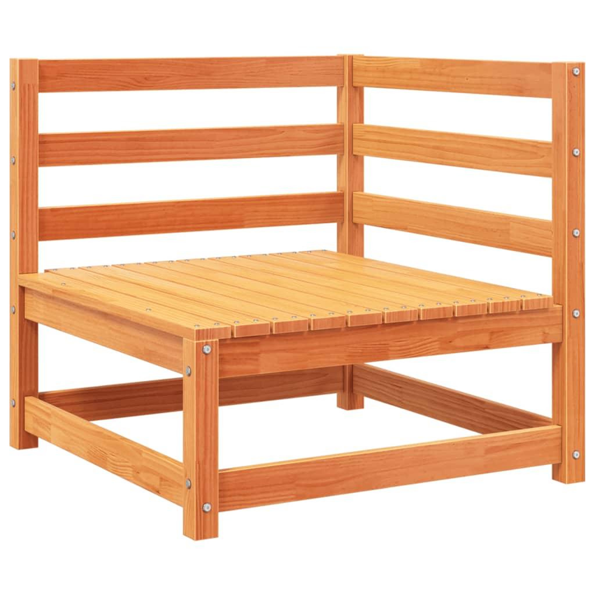 Voir la diapositive 4 : VIDAXL Salon de jardin 8 pcs marron cire bois de pin massif