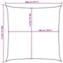 Voir la diapositive 6 : VIDAXL Voile d'ombrage 160 g/m^2 Vert fonce 2x2 m PEHD