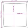Voir la diapositive 6 : VIDAXL Voile d'ombrage 160 g/m^2 Vert fonce 2x2 m PEHD