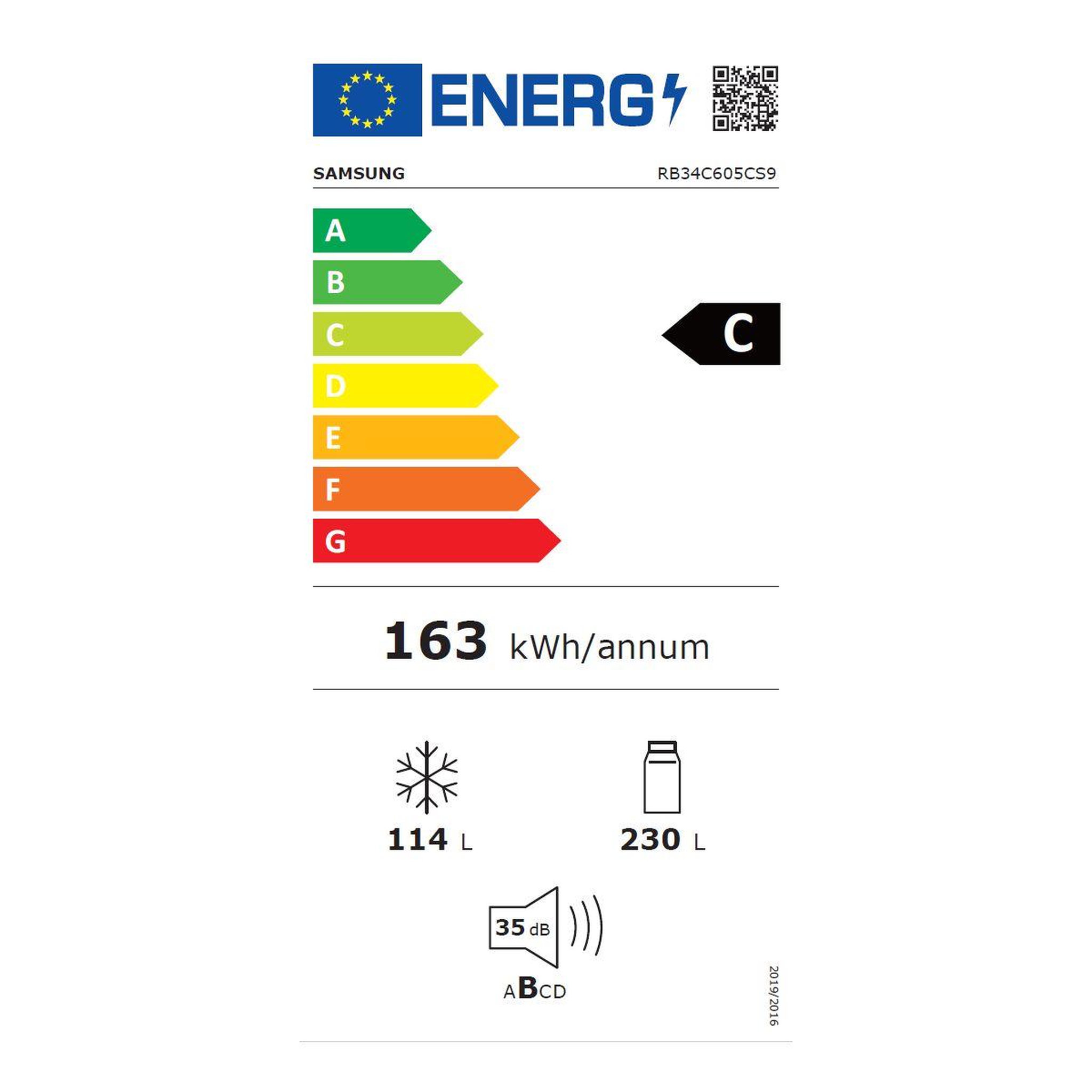 Voir la diapositive 6 : Samsung Réfrigérateur combiné rb34c605cs9