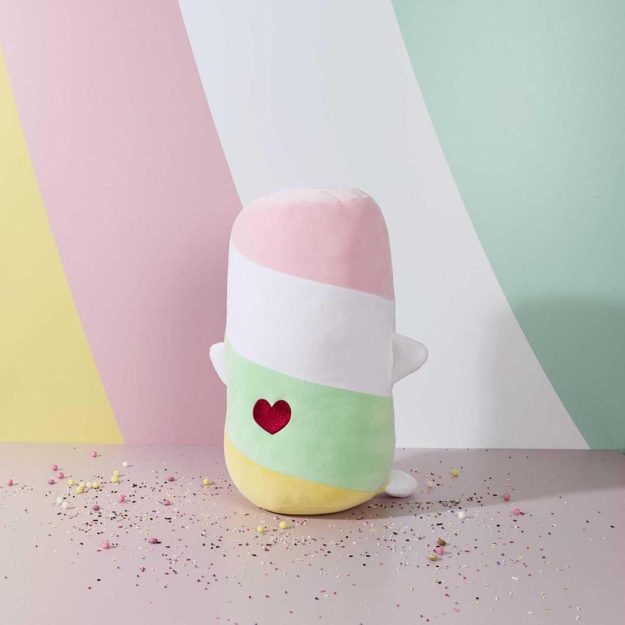 Voir la diapositive 4 : The concept Factory Peluche enfant chamallow  kawaii  40cm multicolore