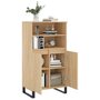 Voir la diapositive 4 : VIDAXL Buffet haut Chêne sonoma 60x36x110 cm Bois d ingénierie