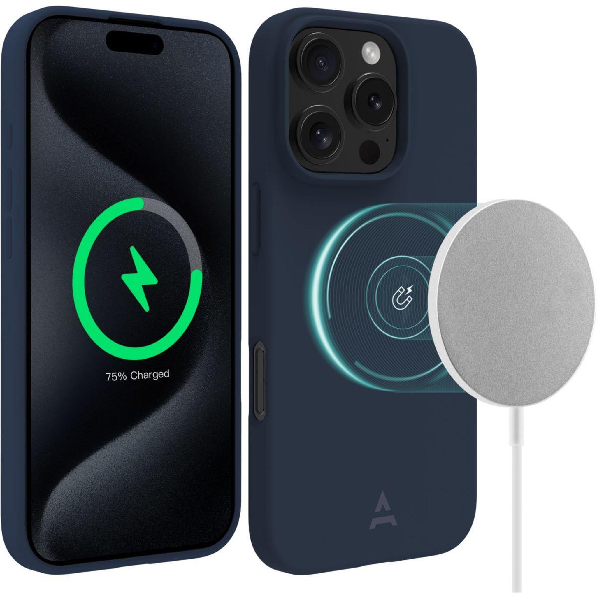 Voir la diapositive 2 : ADEQWAT Coque iPhone 16 Pro Max magnétique