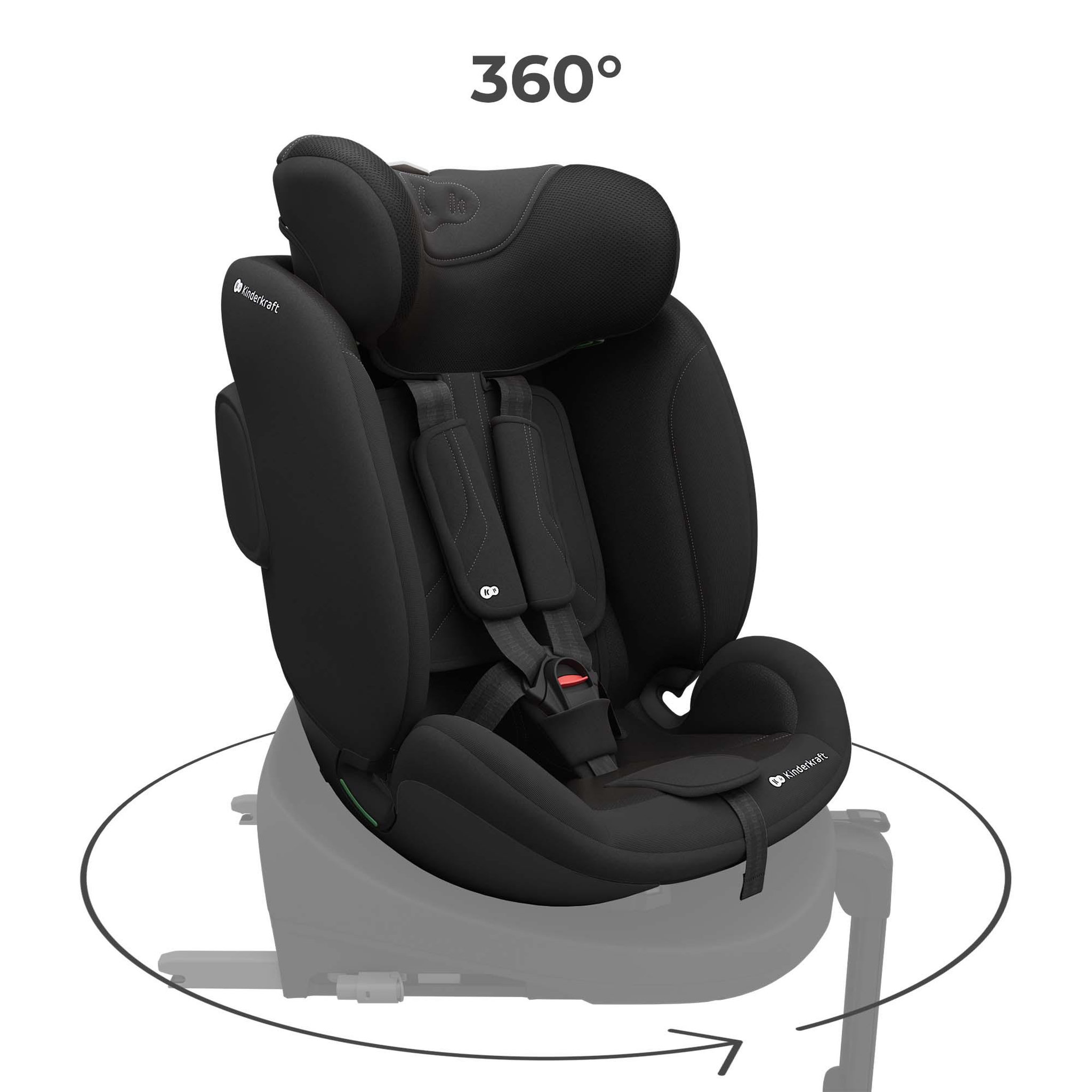 Voir la diapositive 2 : KINDERKRAFT Siège auto isofix enfant réglable
