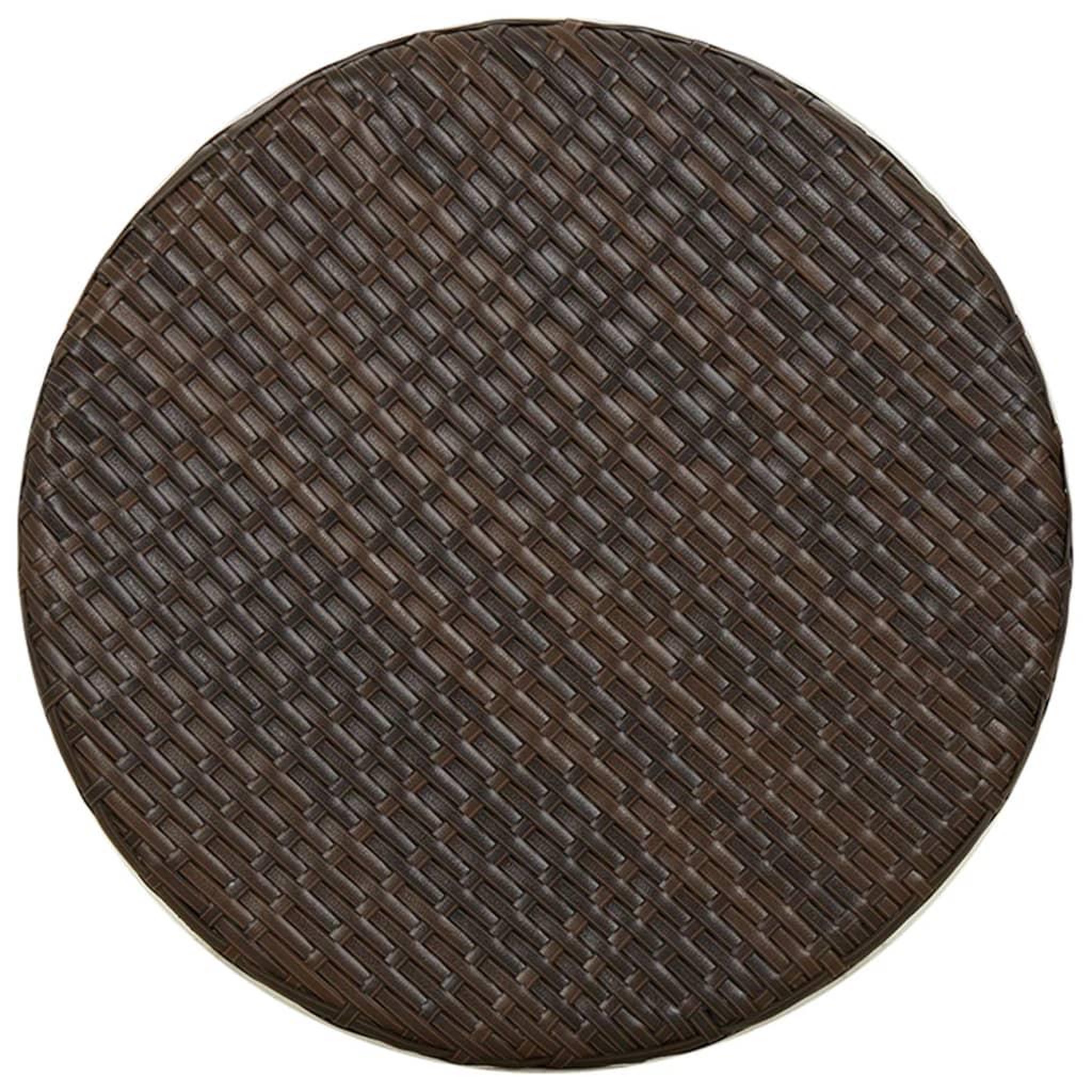 Voir la diapositive 5 : VIDAXL Table a the Marron 45 cm Resine tressee