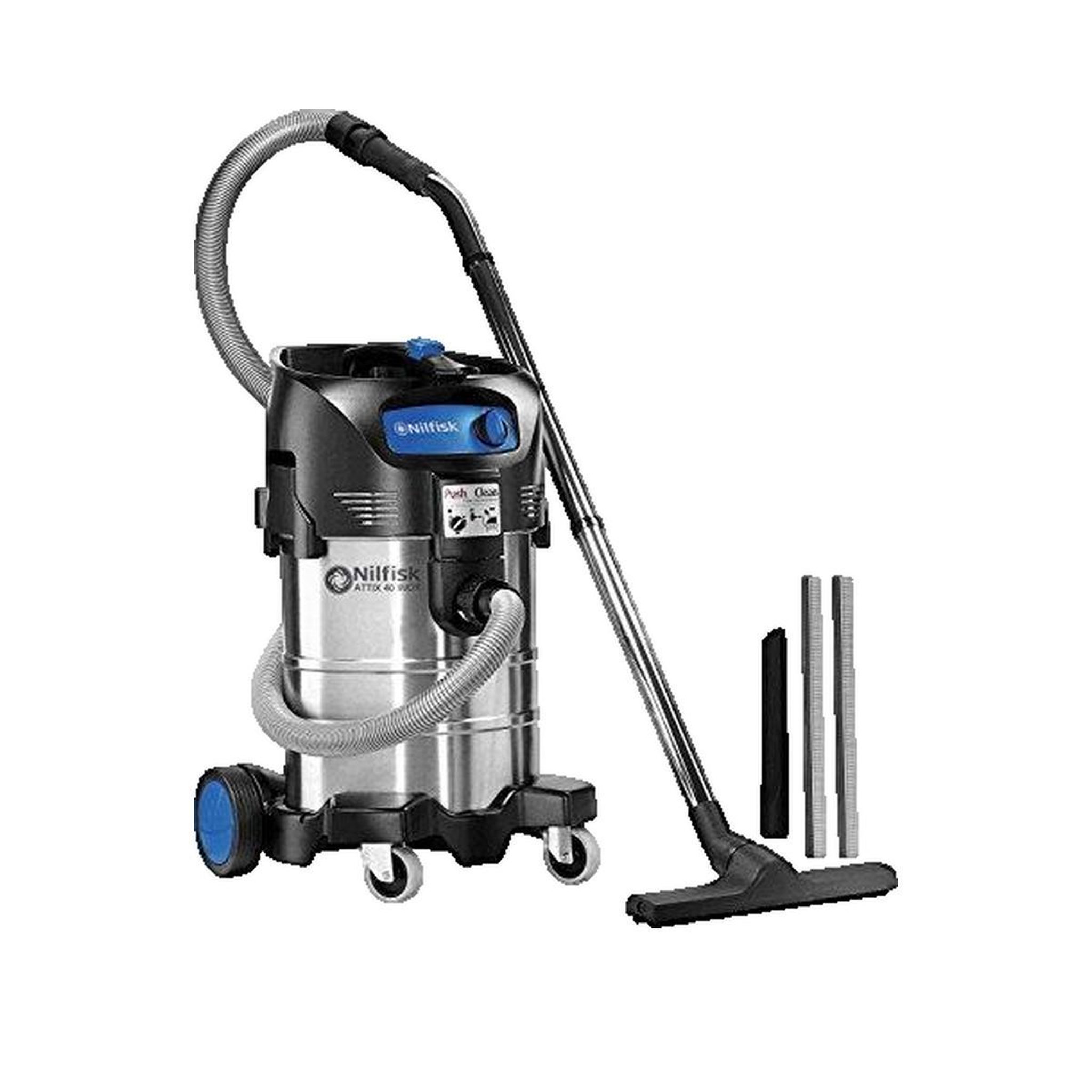 Nilfisk Aspirateur humide et sec attix 40-01 pc inox 1500w 37l