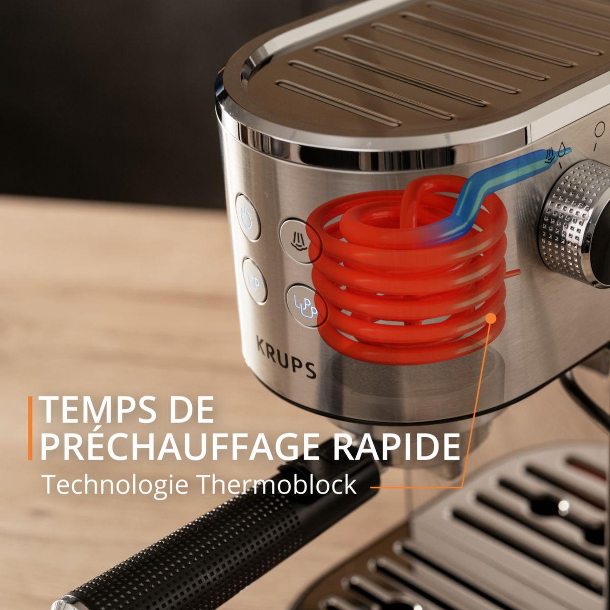 Voir la diapositive 4 : KRUPS Machine à expresso xp444c10 pompe virtuoso +