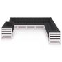 Voir la diapositive 2 : VIDAXL Salon de jardin 11 pcs avec coussins Blanc Bois de pin massif