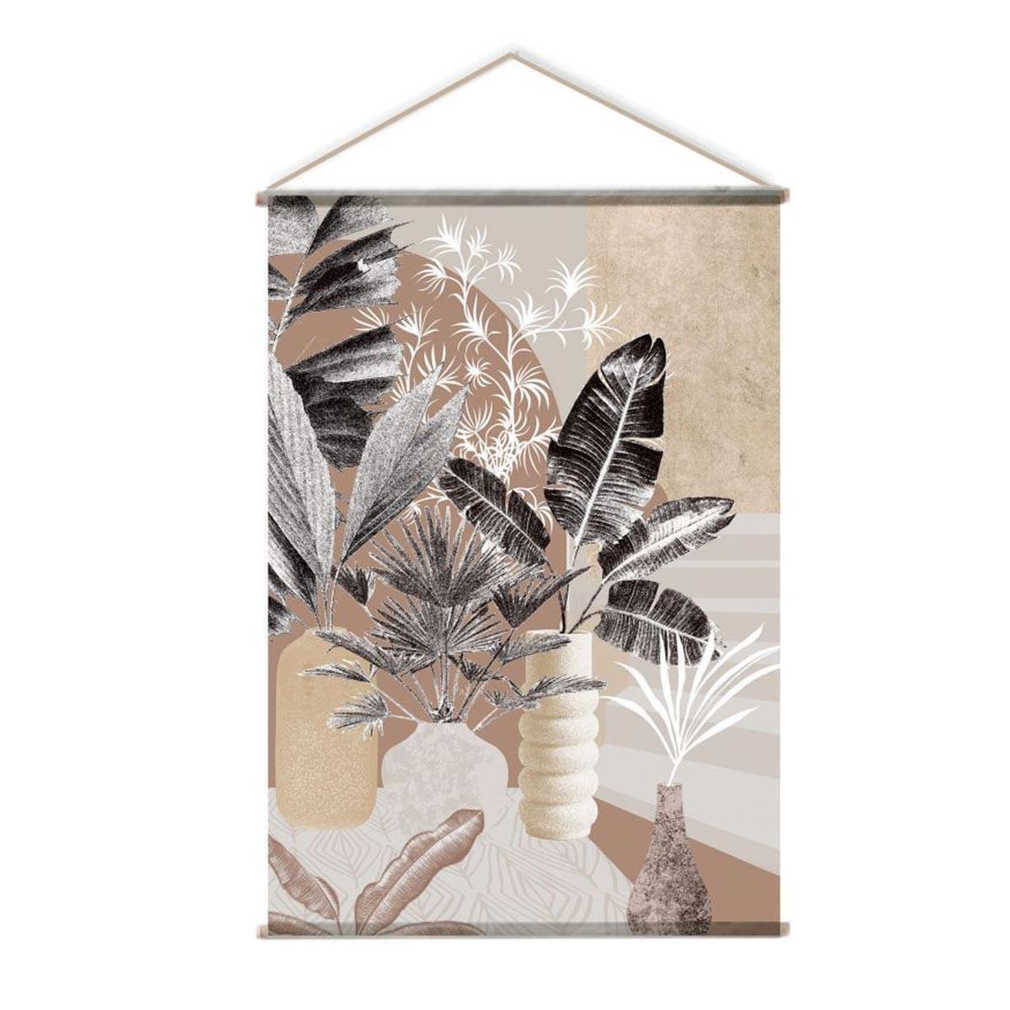 ENJOY HOME Toile murale à suspendre  florale  90x130cm multicolore