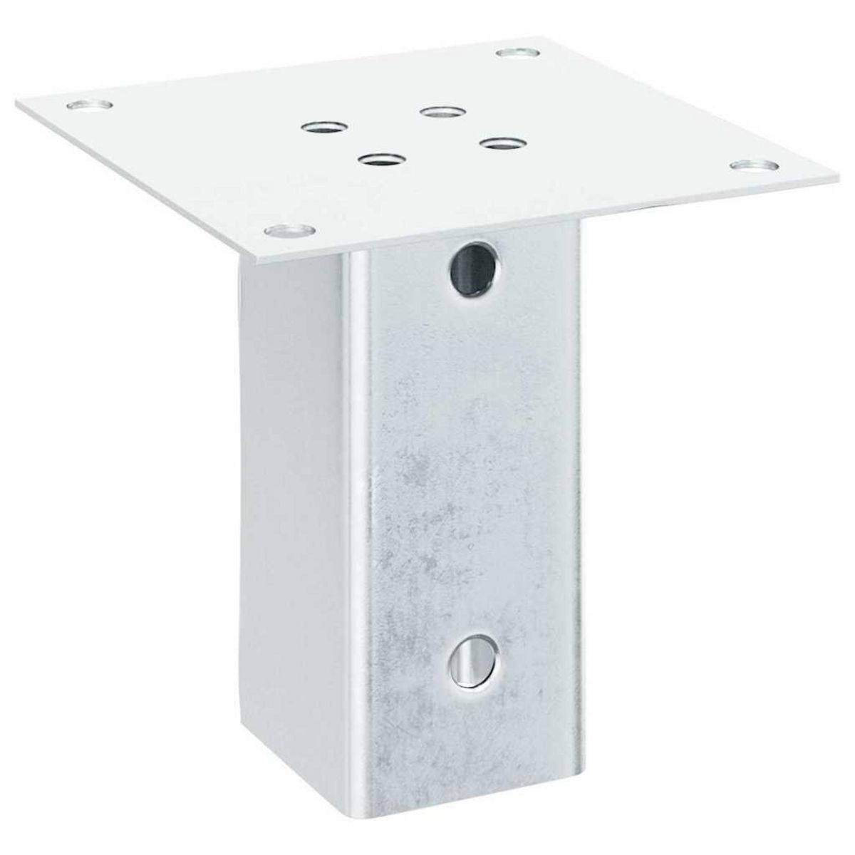 VIDAXL Bases de poteau carrees 4 pcs argent 71x71 mm acier galvanise