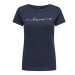 JACQUELINE DE YONG T-shirt Marine Femme JDY Smoke. Coloris disponibles : Bleu