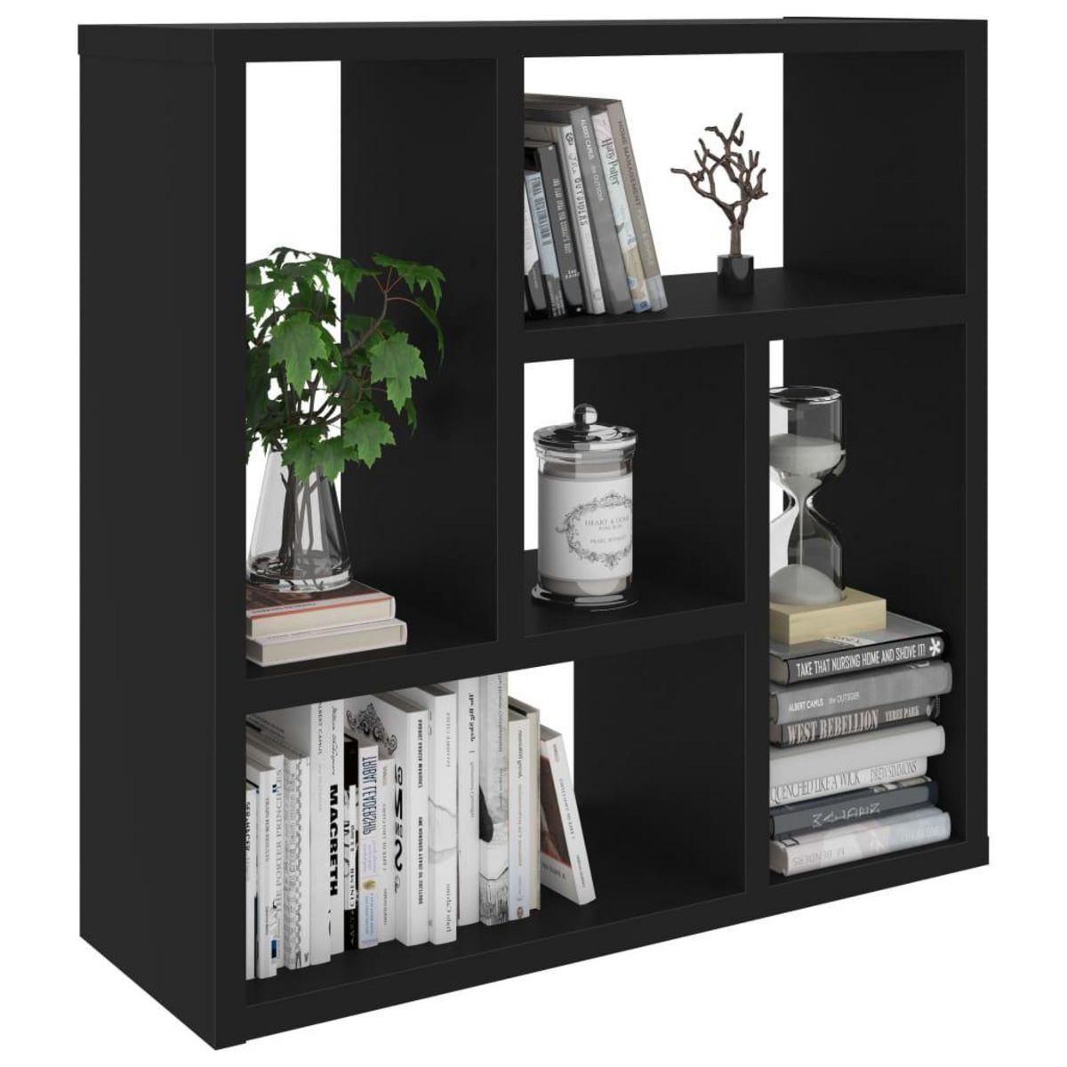 VIDAXL Etagere murale Noir 45,1x16x45,1 cm Bois d'ingenierie