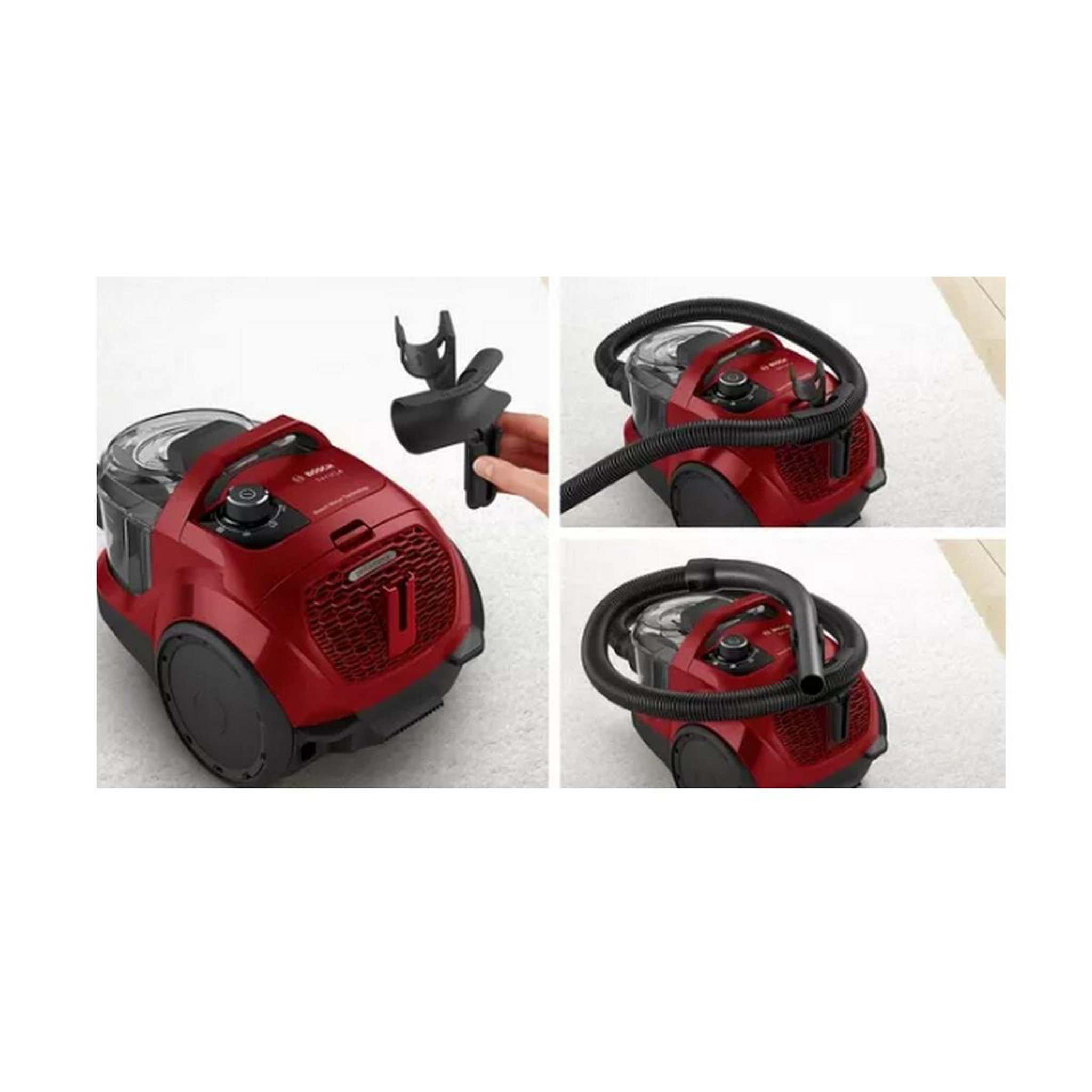 Voir la diapositive 6 : BOSCH Aspirateur traineau 750w 78db rouge - bgc21x350