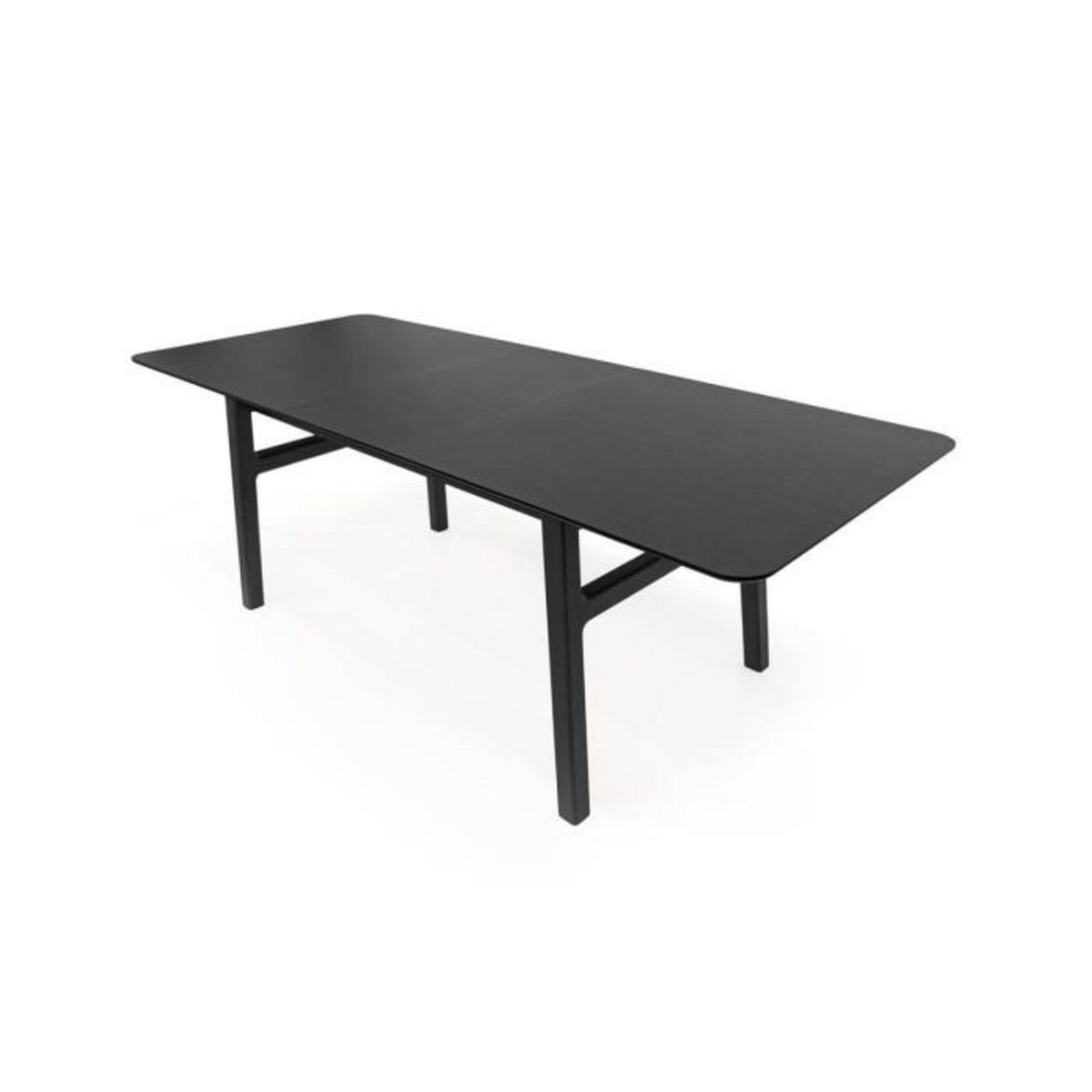 Paris Prix Table à Manger Extensible  Butterfly  180-220cm Noir