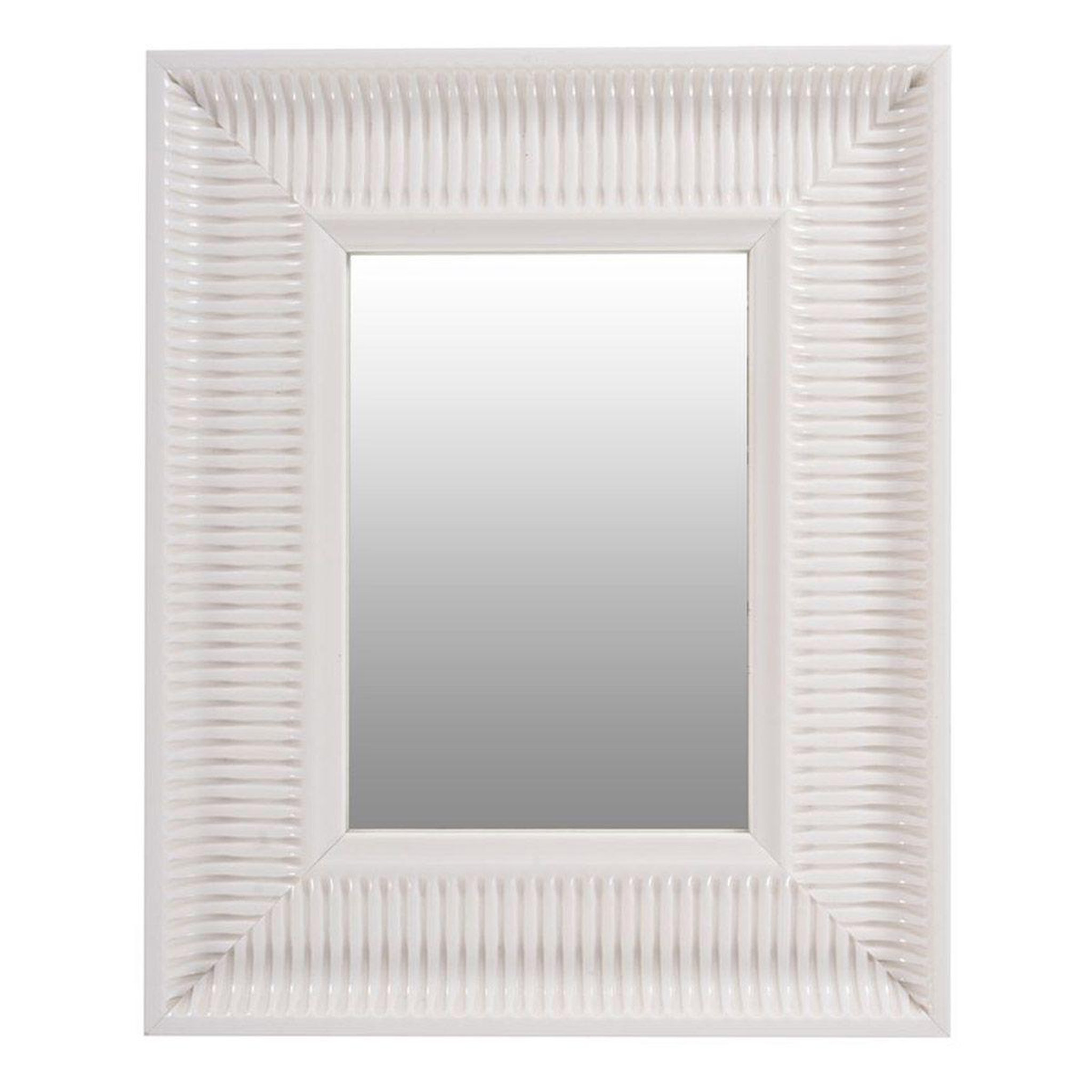 Voir la diapositive 1 : Paris Prix Miroir mural déco  howard  49cm blanc