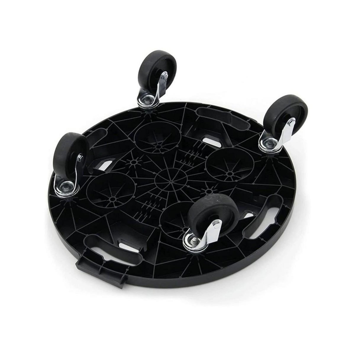 KZ GARDEN Support à roulettes rond diamètre 40 x 12,5 cm 4 roues Capacité max 275 kg Plantes Meubles ou matériel lourd KZ GARDEN