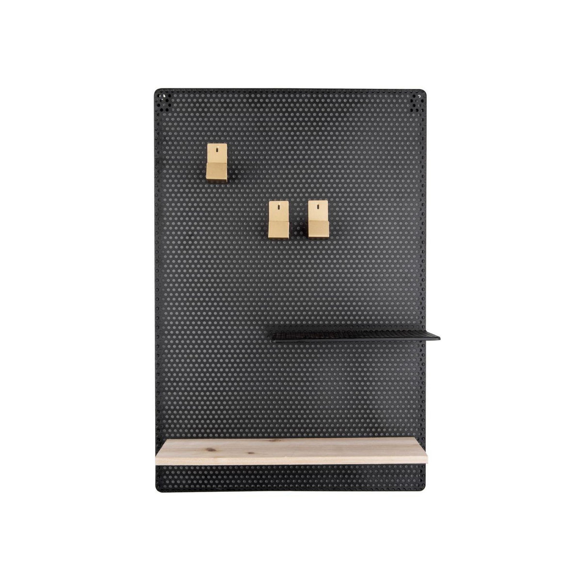 PRESENT TIME Mémo board mural en métal Perky - Noir