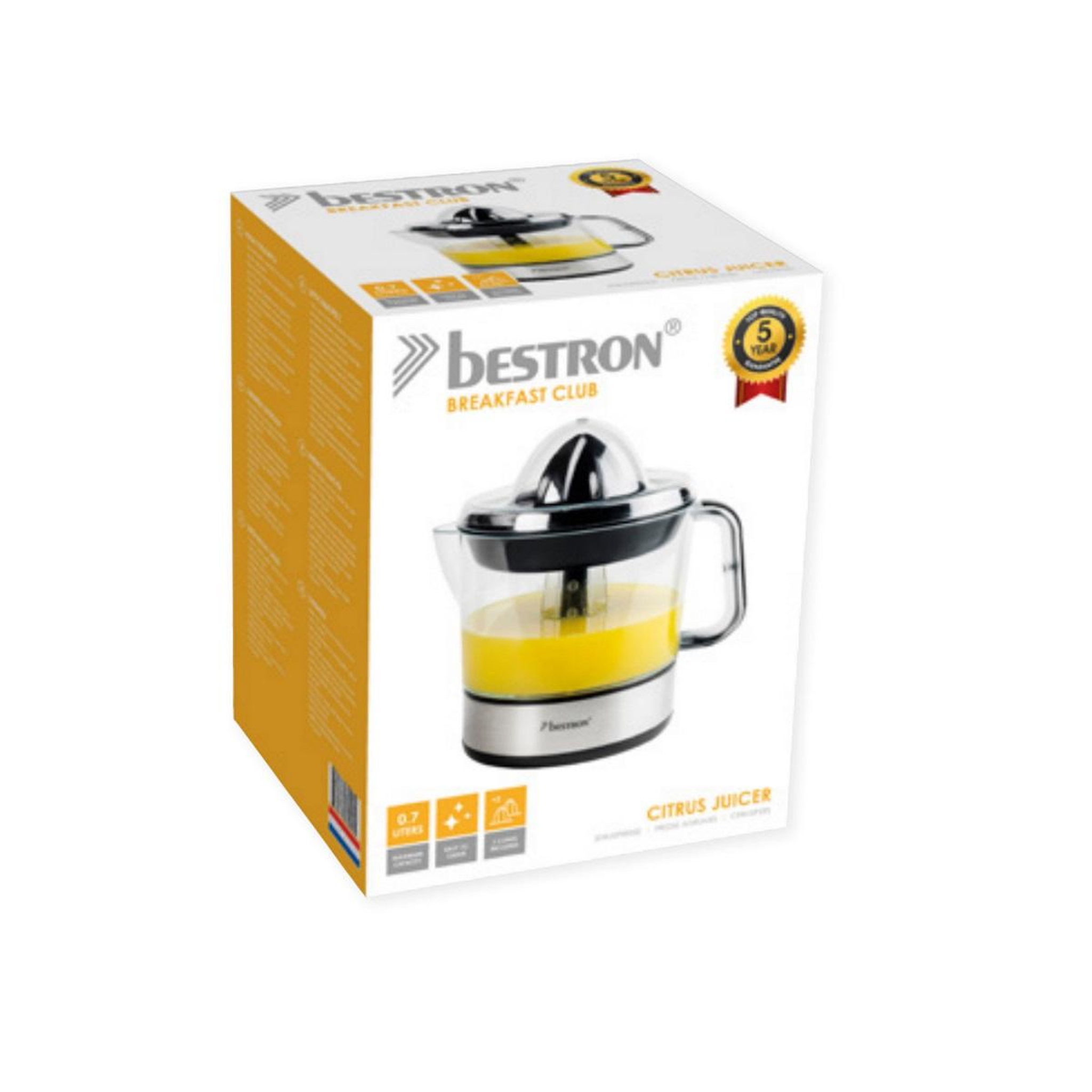 Voir la diapositive 3 : Bestron Presse-agrumes 40w noir - acj350z