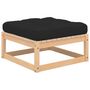 Voir la diapositive 4 : VIDAXL Salon de jardin 5 pcs avec coussins Bois de pin massif