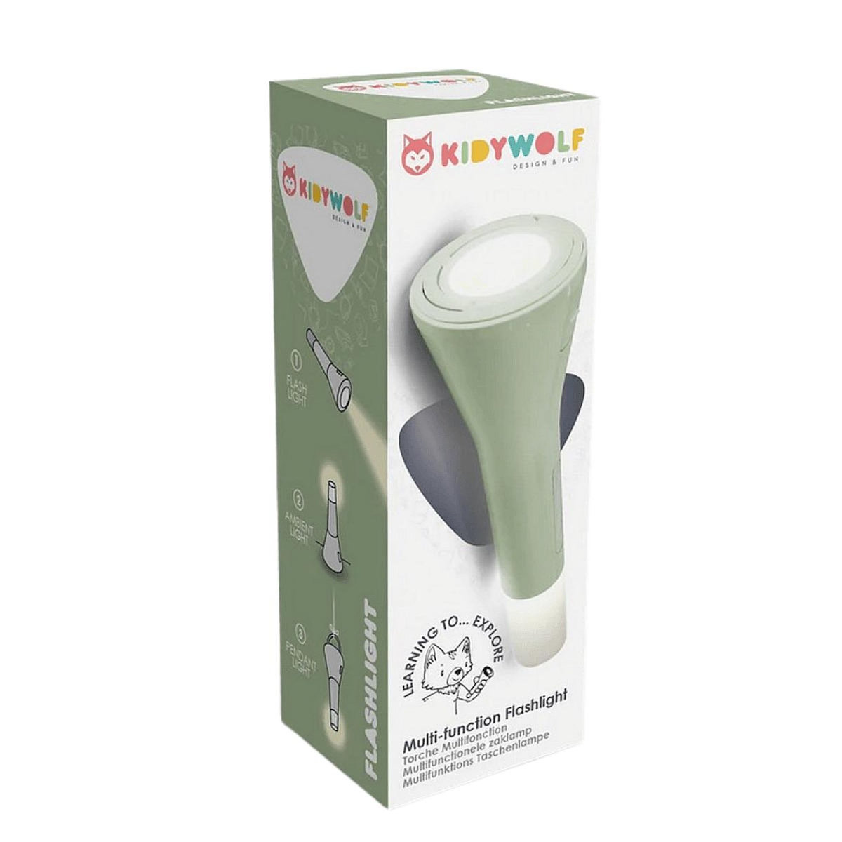 KIDYWOLF Kidyflashlight vert - lampe torche