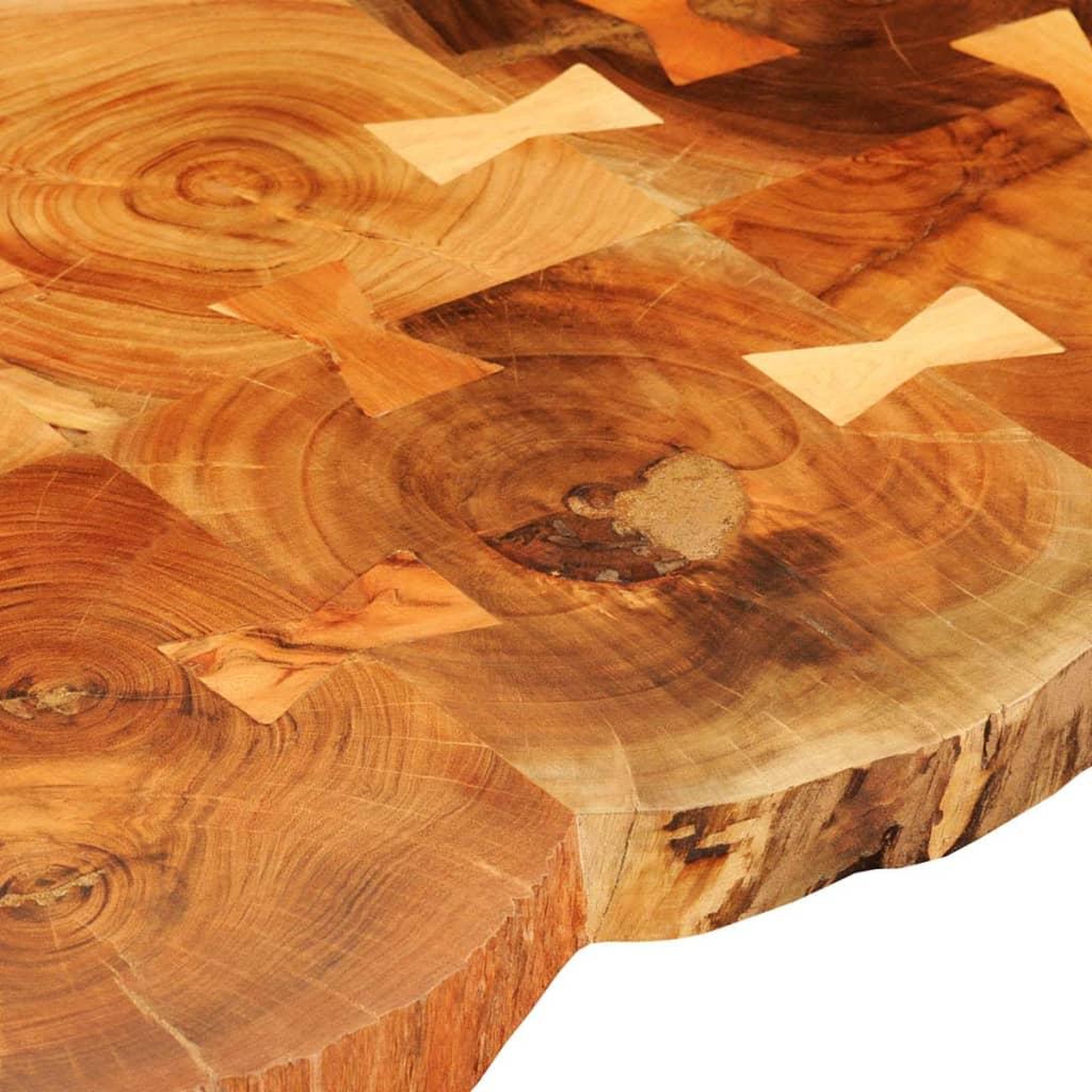 Voir la diapositive 3 : VIDAXL Table basse 35 cm 6 troncs Bois