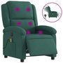 Voir la diapositive 2 : VIDAXL Fauteuil inclinable de massage electrique vert fonce velours