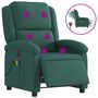 Voir la diapositive 2 : VIDAXL Fauteuil inclinable de massage electrique vert fonce velours
