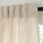 Voir la diapositive 3 : FUTURE HOME Rideau uni en gaze de coton pattes cachées à l'unité 140x260cm