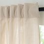 Voir la diapositive 3 : FUTURE HOME Rideau uni en gaze de coton pattes cachées à l'unité 140x260cm