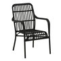 Voir la diapositive 1 : Paris Prix Chaise de Jardin en Rotin  Rizal  90cm Noir