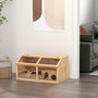 Voir la diapositive 2 : PAWHUT Cage hamster avec ventilation couvercle ouvrant et accessoires bois