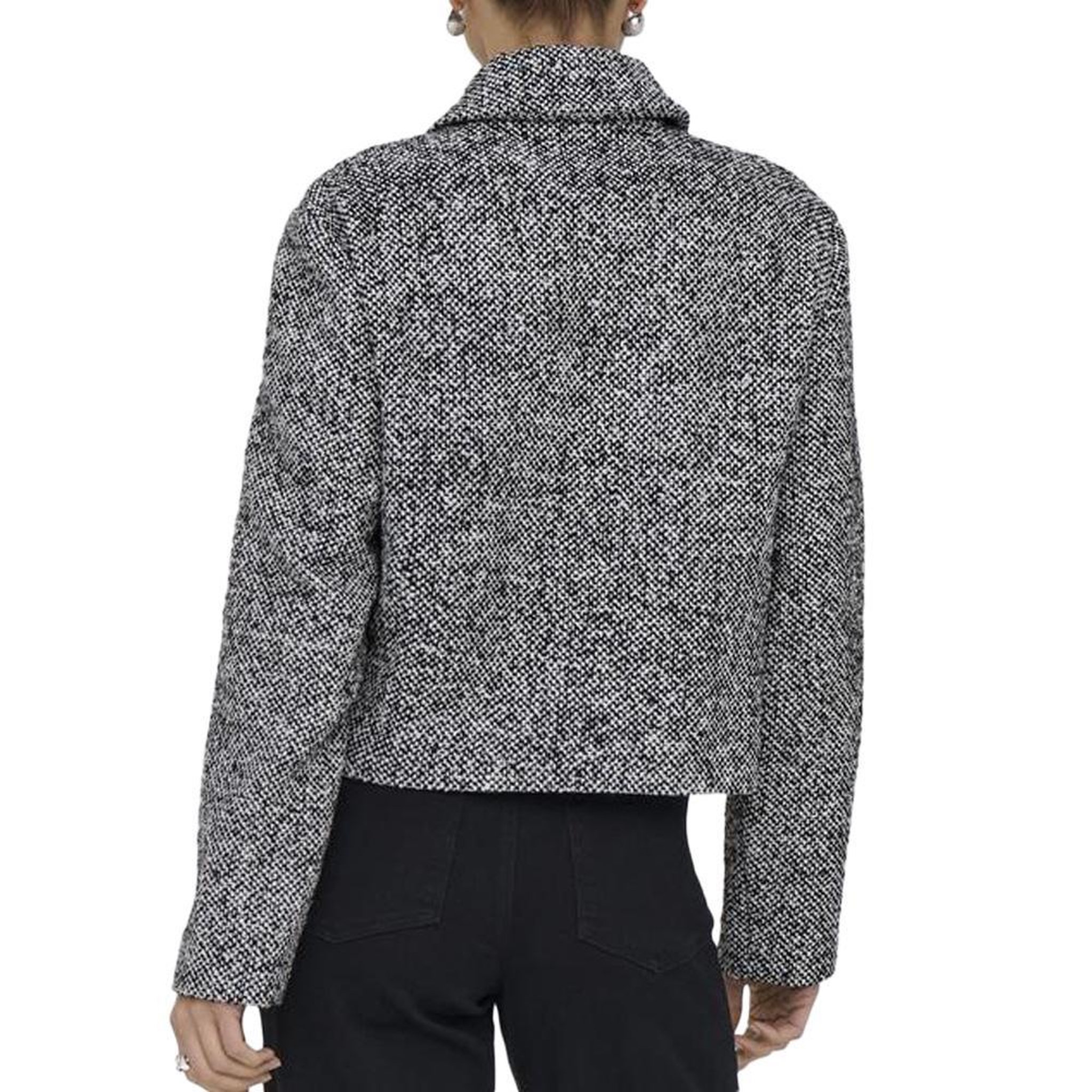 Voir la diapositive 2 : JACQUELINE DE YONG Veste Noire Chiné Femme JDY Opi