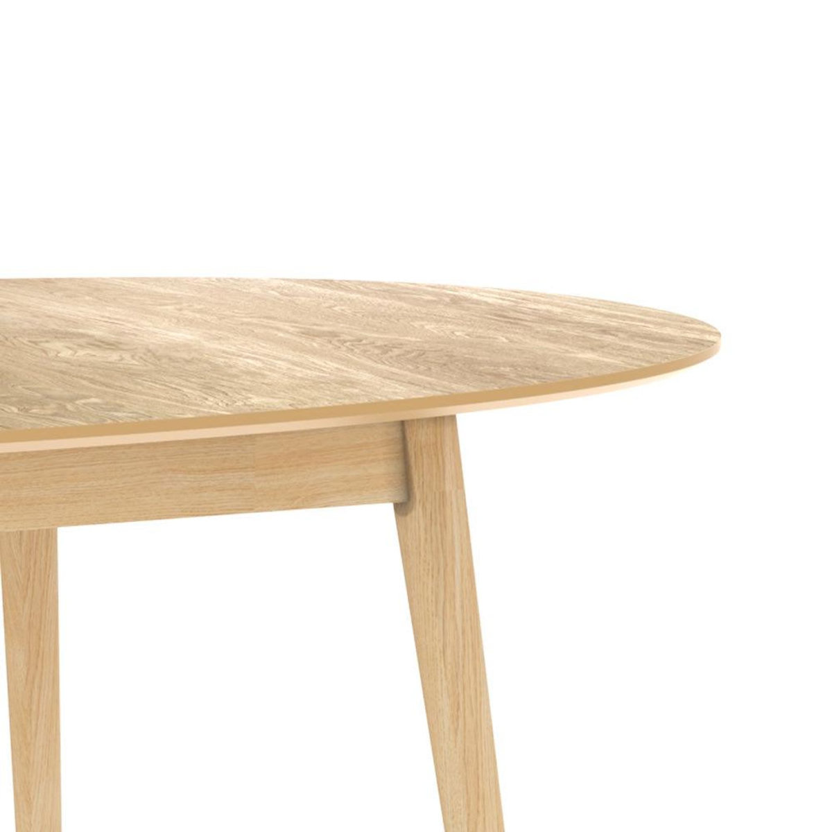 Rendez vous déco Table ovale 6/8 personnes extensible en bois clair 170/200 cm-Eddy