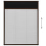 Voir la diapositive 5 : VIDAXL Moustiquaire plissee pour fenetre Aluminium Marron 60x80 cm