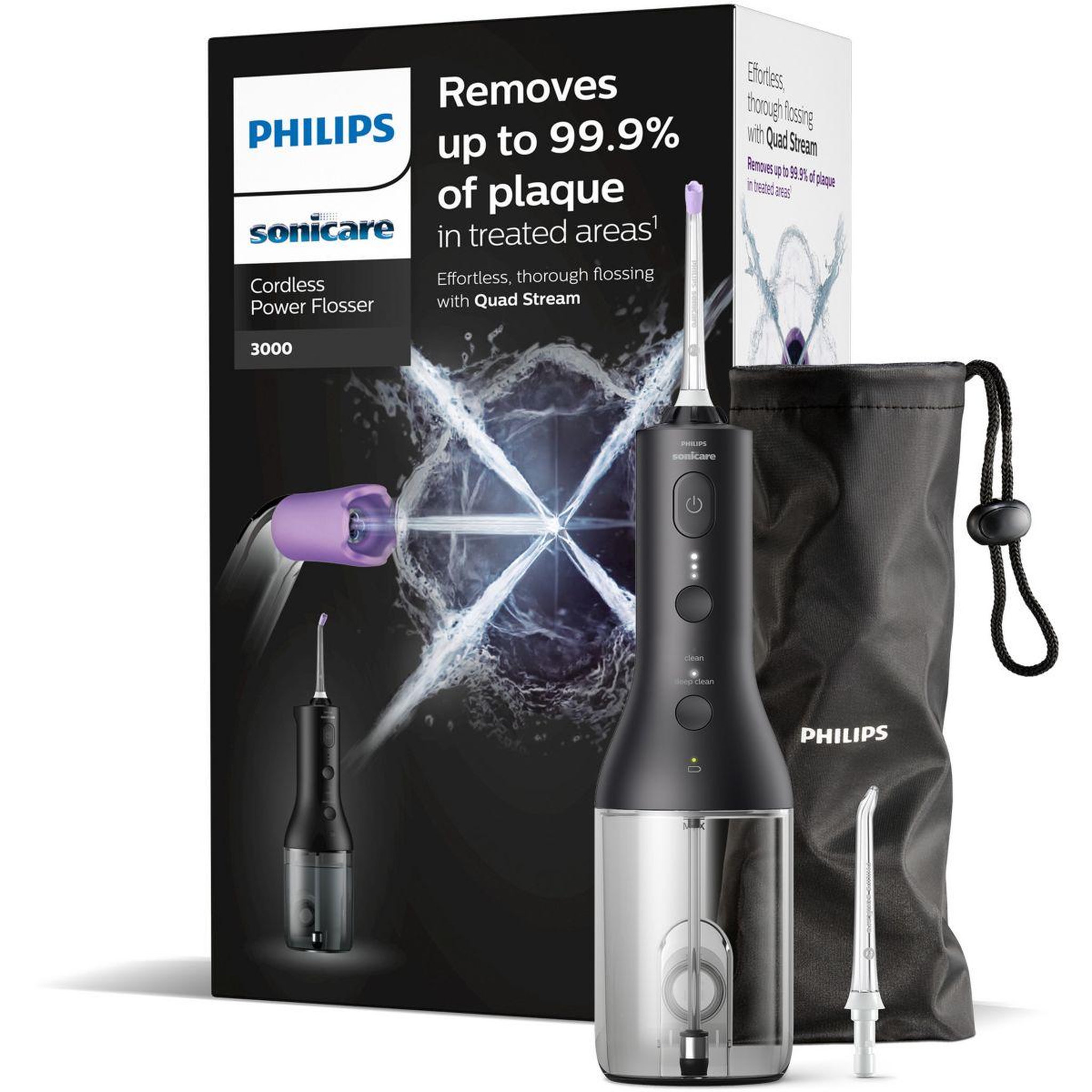 Philips Hydropulseur Sonicare Powerflosser 3000 HX3826/33 sans fil